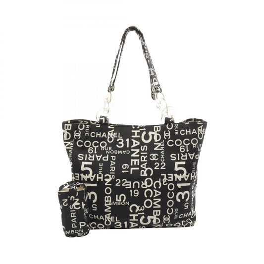 Chanel Canvas Bicy Line Tote Bag A18302