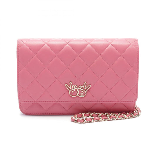Chanel Matelasse Lambskin Shoulder Bag Pink