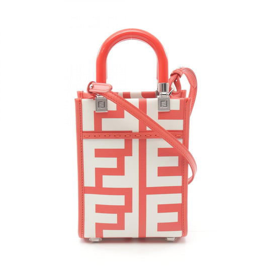 Fendi Sunshine Shopper Mini Leather Handbag