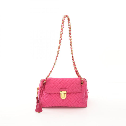 Prada Nylon Saffiano Leather Shoulder Bag