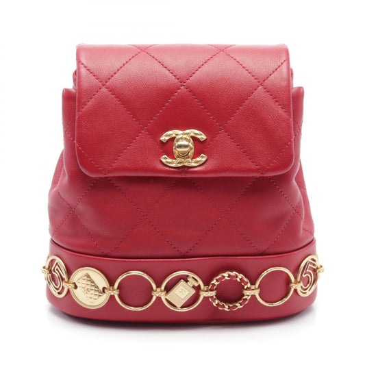 Chanel Lambskin Matelasse Small Chain Backpack