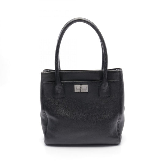 Chanel 2.55 Executive Tote Leather Bag Black