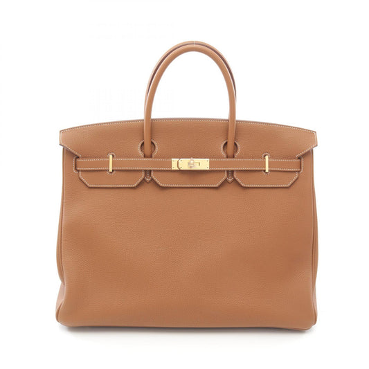 Hermes Birkin 40 Togo Handbag Brown