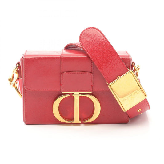 Dior 30 Montaigne Leather Shoulder Bag Red