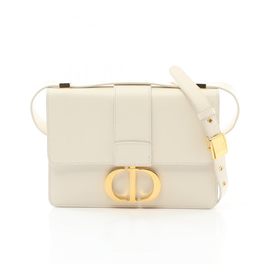 Dior 30 Montaigne Leather Shoulder Bag Ivory
