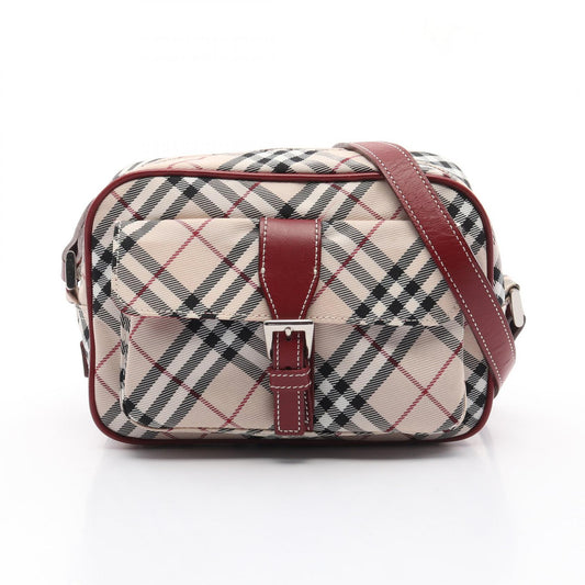 Burberry Nova Check Nylon Leather Shoulder Bag