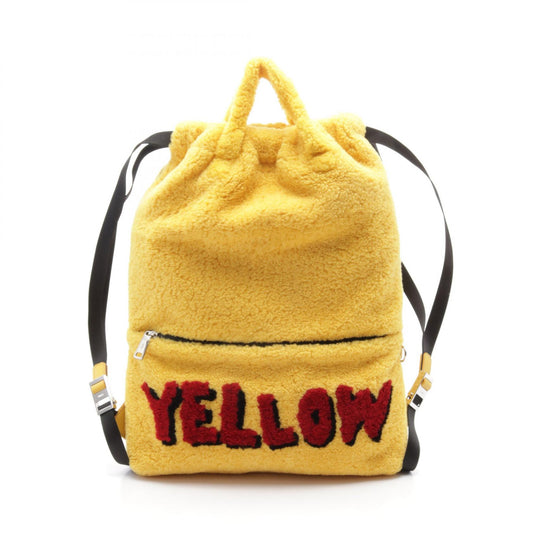 Fendi Yellow Boa Backpack