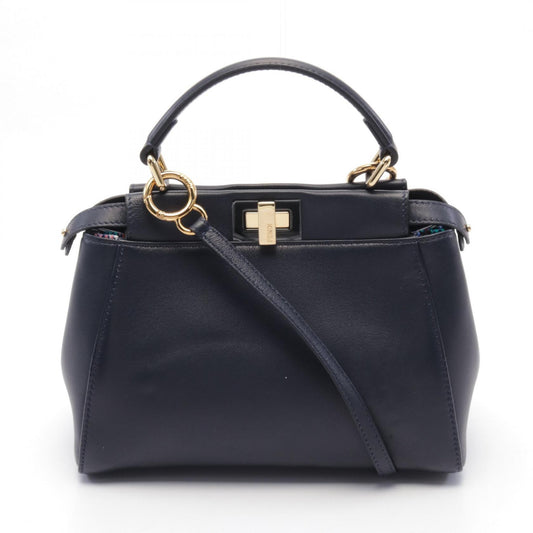 Fendi Mini Peekaboo Iconic Leather Handbag 8BN316