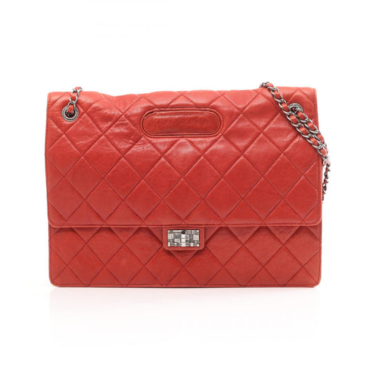 Chanel 2.55 Matelasse Lambskin Shoulder Bag Red
