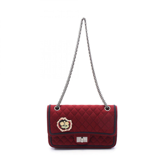 Chanel 2.55 Wool Shoulder Bag A37586