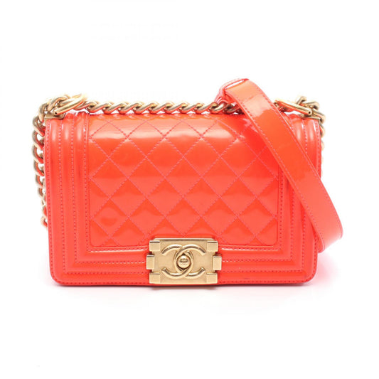 Chanel Boy Small Patent Leather Shoulder Bag