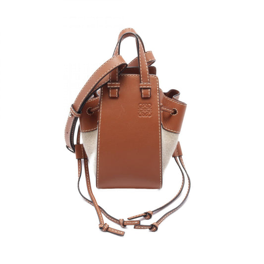 Loewe Hammock Mini Leather Canvas Handbag