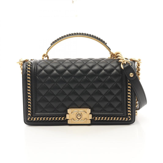 Chanel Boy Top Handle Flap Shoulder Bag