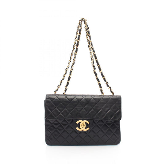 Chanel Lambskin Shoulder Bag Black A01094
