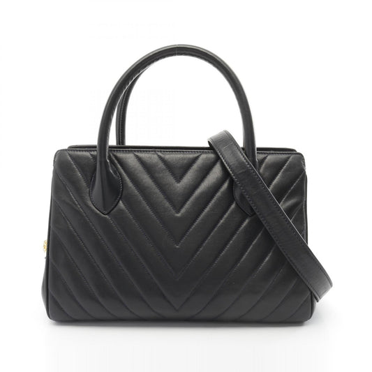Chanel Chevron V-Stitch Lambskin Handbag