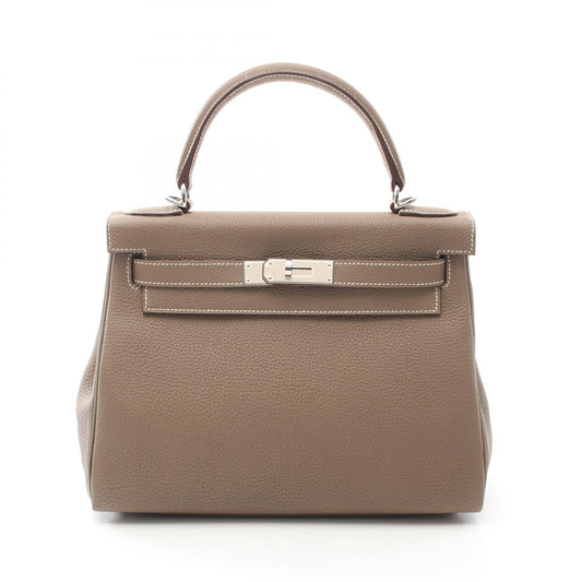 Hermes Kelly 28 Togo Handbag Brown
