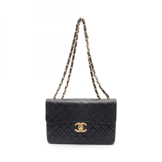 Chanel Lambskin Shoulder Bag Black A01094