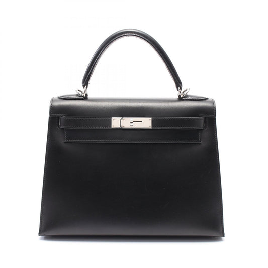 Hermes Kelly 28 Handbag Black Leather