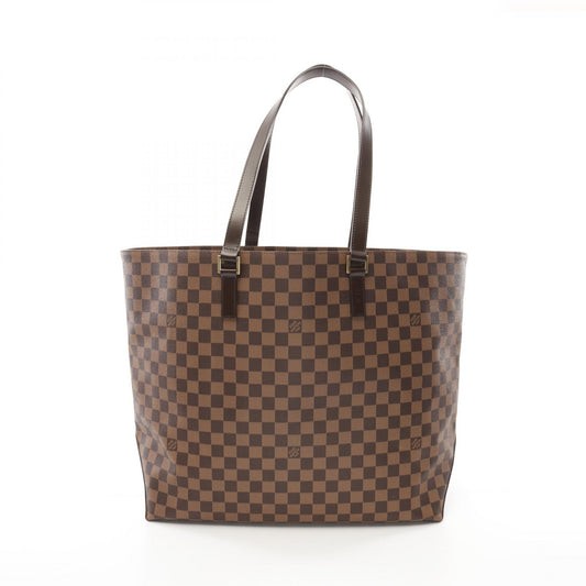 Louis Vuitton Damier Canvas Leather Tote Bag