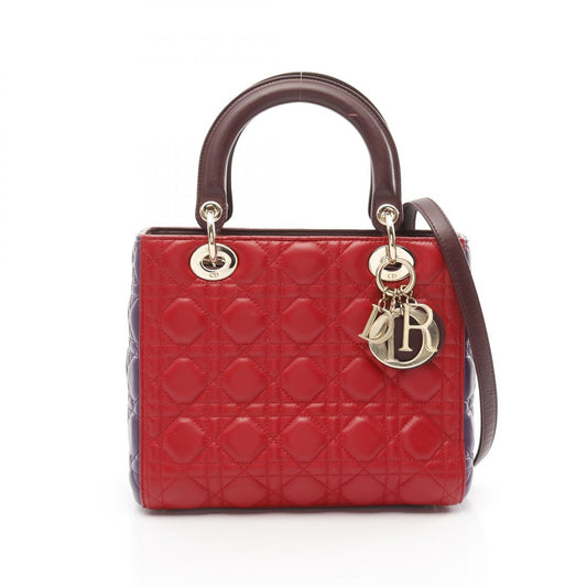 Dior Lady Dior Cannage Leather Handbag