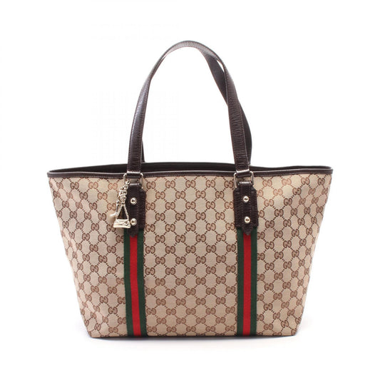 Gucci GG Canvas Leather Tote Bag 139260