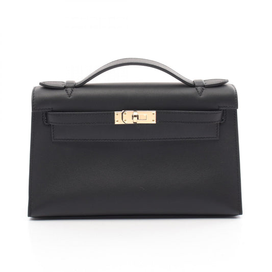 Hermes Mini Kelly Pochette Leather Handbag