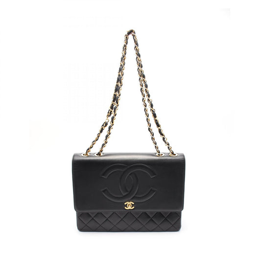 Chanel Lambskin Shoulder Bag Black