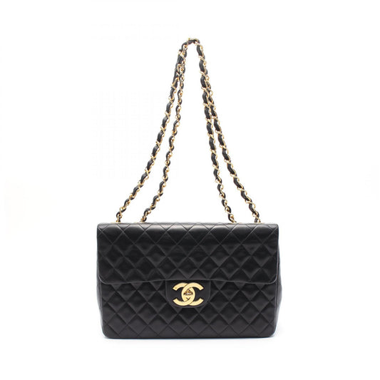 Chanel Lambskin Shoulder Bag Black A01094