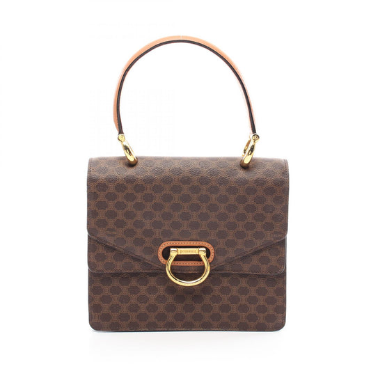 Celine Macadam Handbag PVC Coated Canvas Leather