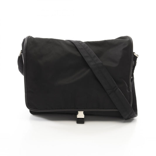 Prada Nylon Saffiano Leather Shoulder Bag