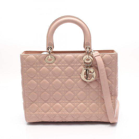 Dior Lady Dior Large Cannage Leather Handbag