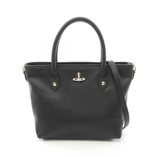 Vivienne Westwood Leather Tote Bag Black