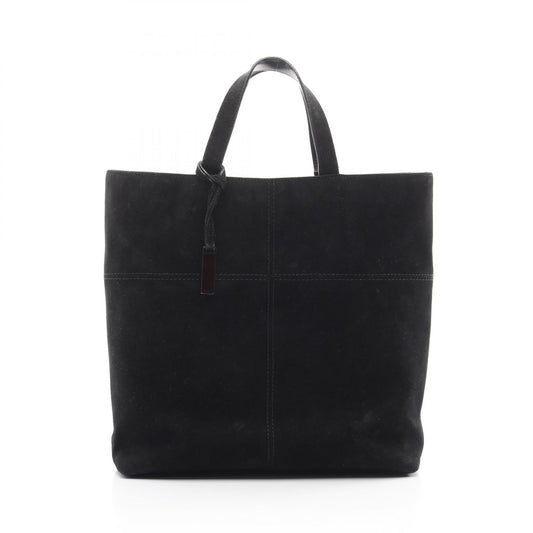 Gucci Suede Leather Tote Bag Black