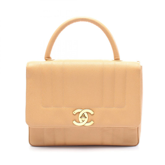 Chanel Mademoiselle Leather Handbag Beige