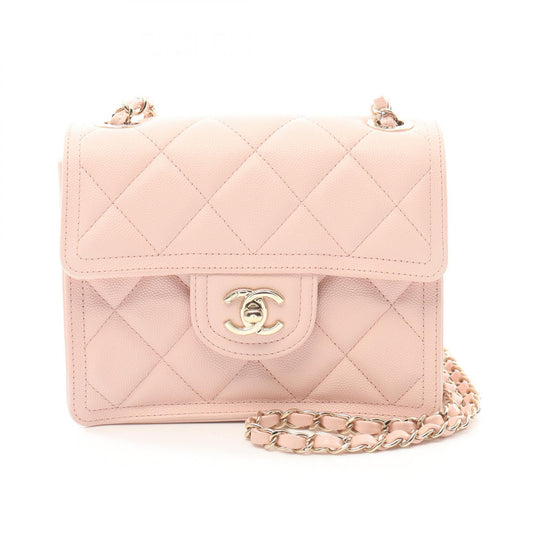 Chanel Matelasse Caviar Skin Shoulder Bag Pink