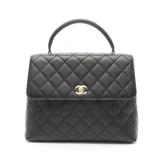 Chanel Caviar Skin Matelasse Top Handle Bag