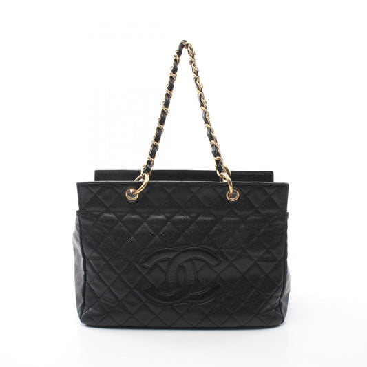 Chanel Caviar Skin Matelasse Tote Bag Black