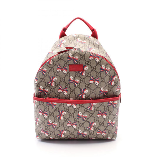 Gucci Children's GG Supreme Backpack PVC Canvas Leather