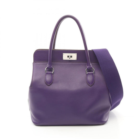 Hermes Toolbox 26 Handbag Purple