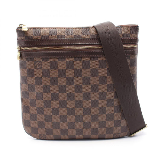 Louis Vuitton Damier Canvas Leather Pochette Bosphore Bag