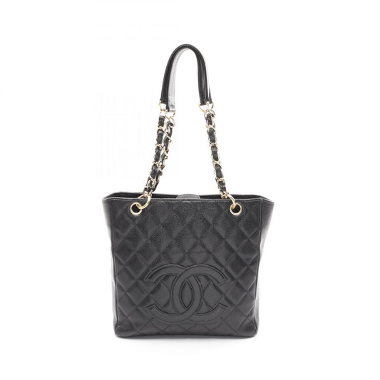 Chanel Matelasse PST Tote Bag Black Caviar