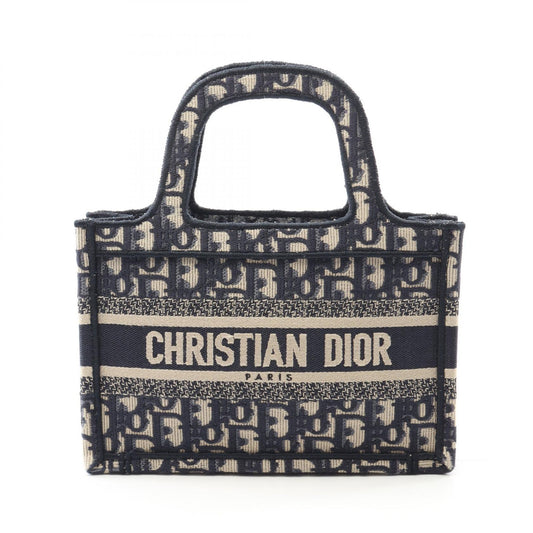 Dior Book Tote Mini Canvas Handbag