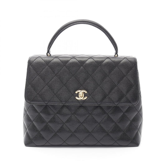 Chanel Matelasse Handbag Caviar Skin Black