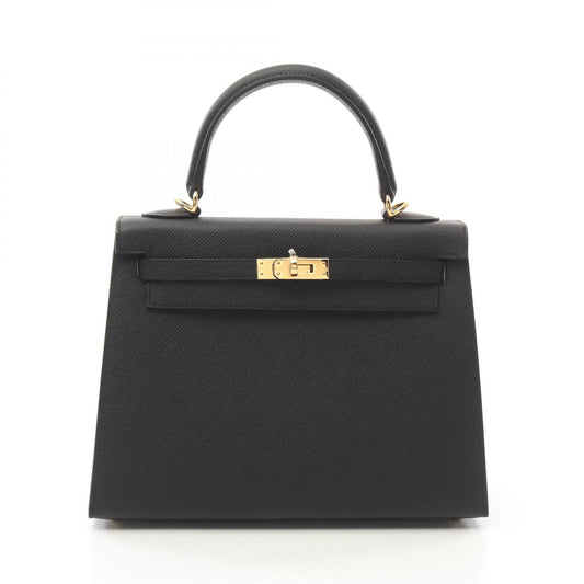 Hermes Kelly 25 Handbag Black