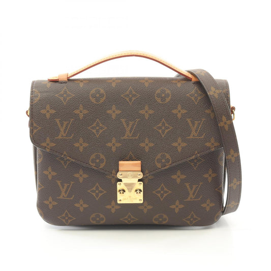 Louis Vuitton Pochette Metis MM Handbag Brown M44875