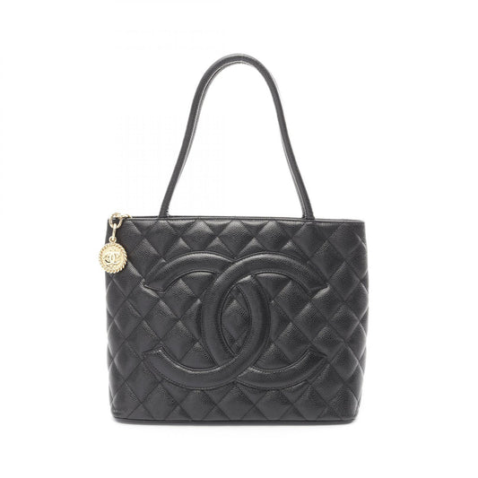 Chanel Caviar Skin Tote Bag Black A01804