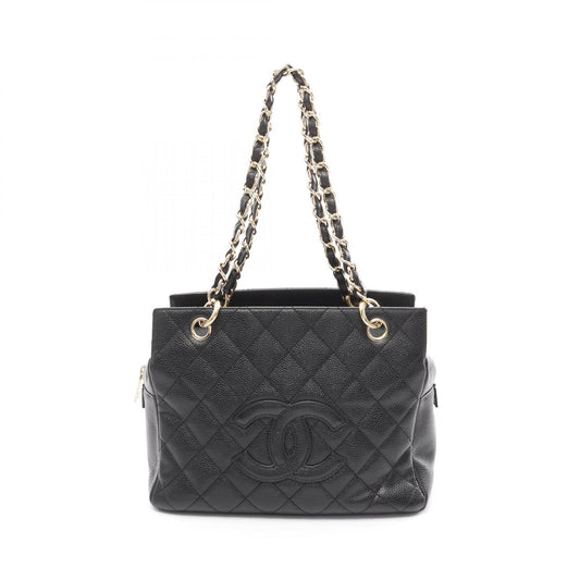Chanel Caviar Skin Matelasse Shoulder Bag Black