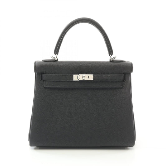 Hermes Kelly 25 Togo Handbag Black