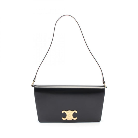 Celine Leather Trapeze Triomphe Shoulder Bag