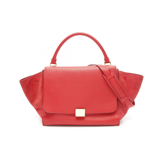 Celine Trapeze Medium Leather Suede Handbag
